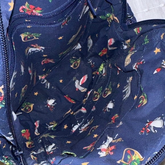 Vera Bradley Christmas Snow Globe Motif Small Backpack w/Holiday Characters NWOT - Picture 11 of 16